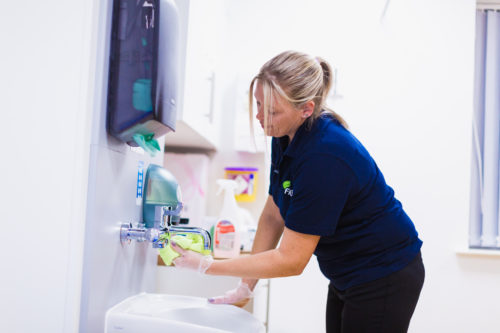 Washroom cleaning services